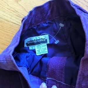 Vintage purple leather high waisted short